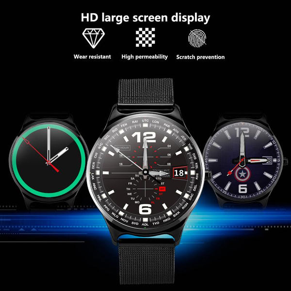 New Full Touch Screen Bluetooth Heart Rate Monitor Fitness Tracker Music Smartwatch For iPhone Samsung Xiaomi