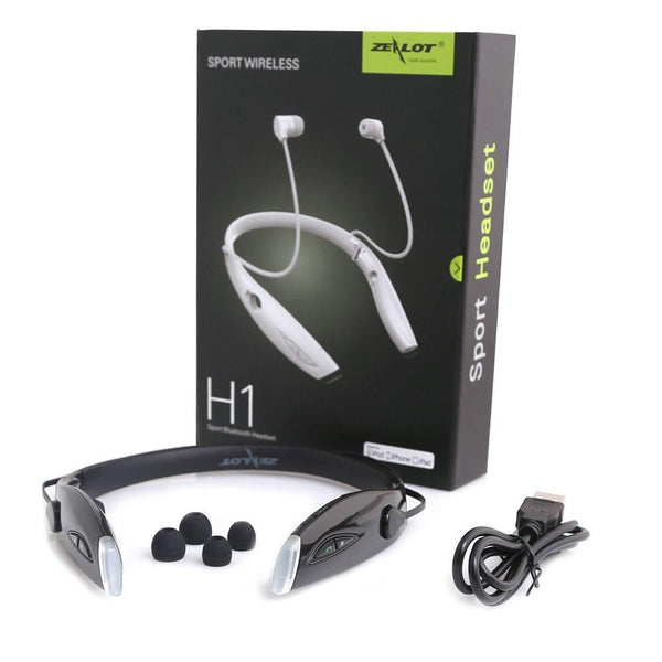 New Portable Sport Wireless Bluetooth Stereo Neckband Headset With Microphone