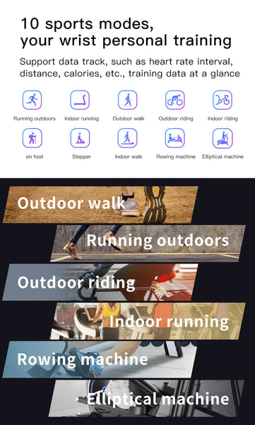 New IP67 Waterproof Bluetooth Fitness Tracker Heart Rate Digital Wrist Smartwatch