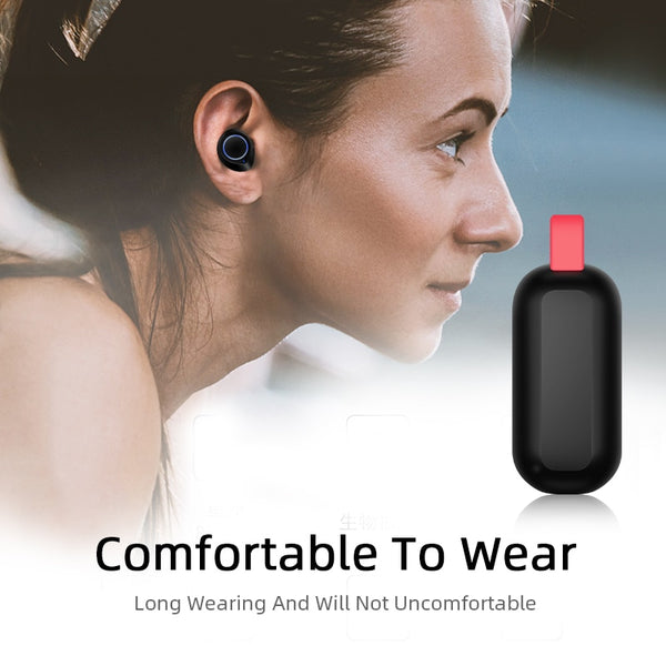 New TWS Wireless Bluetooth Earphones 6D Stereo Headset Bluetooth Headphones With Mic Charging Box