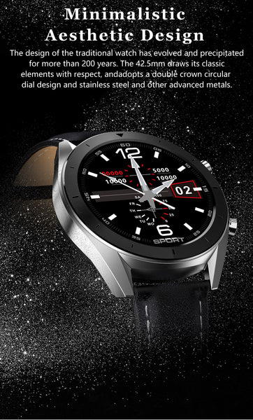 New IP68 Waterproof Round HD Screen Fitness Tracker Digital Wrist Smartwatch For iPhone Samsung Xiaomi