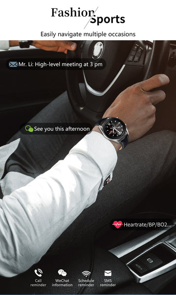 New IP68 Waterproof Round HD Screen Fitness Tracker Digital Wrist Smartwatch For iPhone Samsung Xiaomi