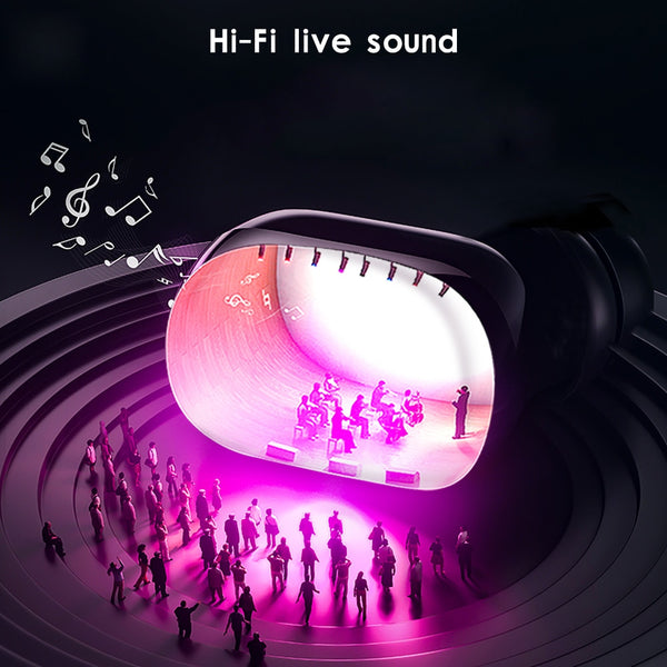 New Bluetooth Wireless 3D Stereo Earphones Headset With Charge Box Microphone For Samsung Xiaomi iPhones