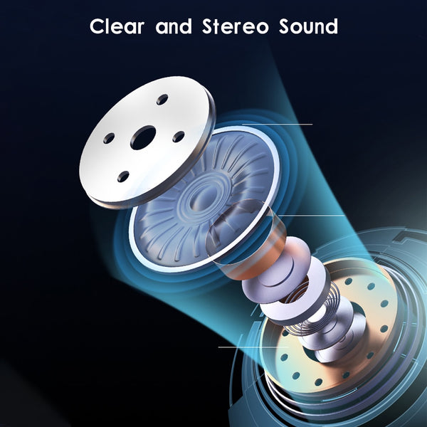New Bluetooth Wireless 3D Stereo Earphones Headset With Charge Box Microphone For Samsung Xiaomi iPhones