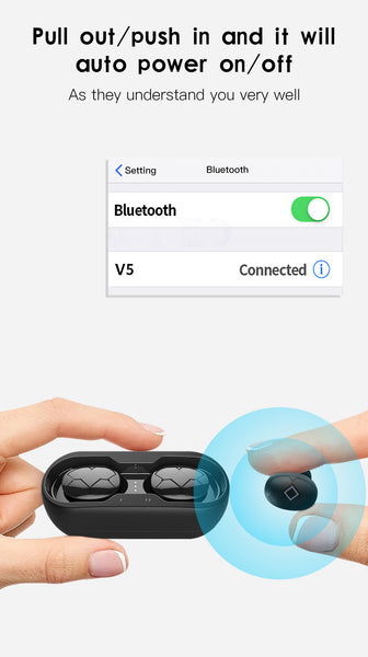 New Bluetooth Wireless 3D Stereo Earphones Headset With Charge Box Microphone For Samsung Xiaomi iPhones