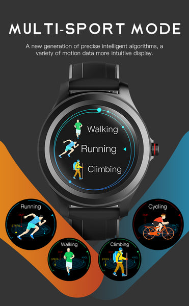 New HD Full Touch Screen IP67 Waterproof Heart Rate Fitness Tracker Digital Wrist Smartwatch