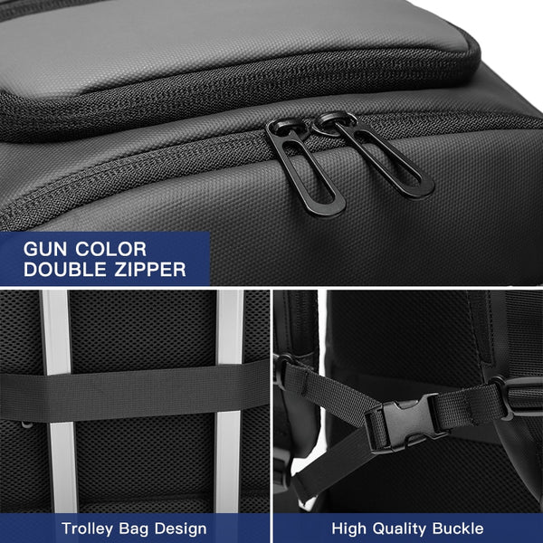 New 15.6''USB Charge Multi-Layer Backpack Travel Bag Casual Business Mochila