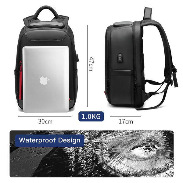 New 15.6''USB Charge Multi-Layer Backpack Travel Bag Casual Business Mochila