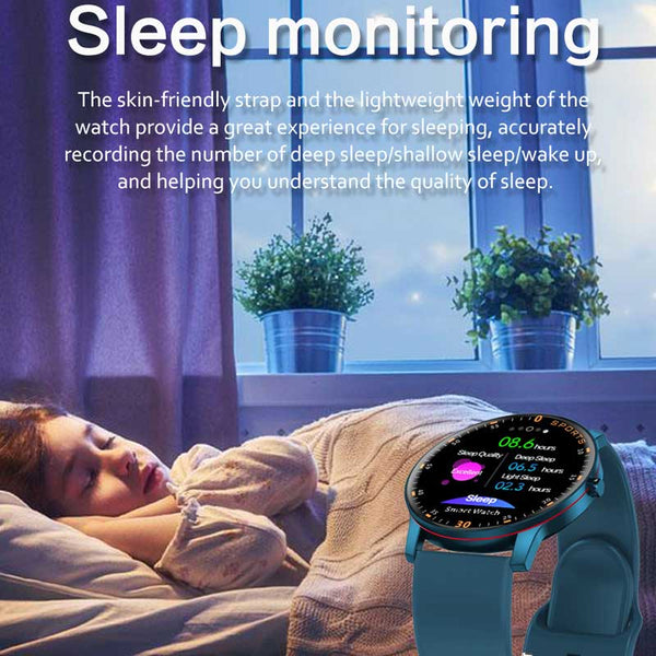 New Full Touch Screen Heart Rate Fitness Tracker  Waterproof Sport Smart Watch
