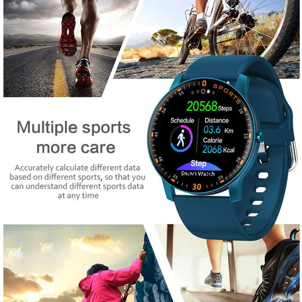 New Full Touch Screen Heart Rate Fitness Tracker  Waterproof Sport Smart Watch