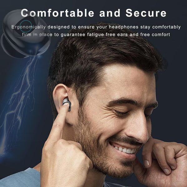 New Multifunctional MP3 Player Earphone Wireless Bluetooth IPX7 Waterpoor 9D Earbuds With 6000mAh Power Bank