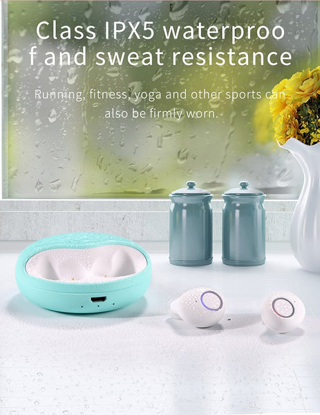 New Wireless Bluetooth 5.0 Noise Reduction Earphones Sports Headset Handsfree Earbuds