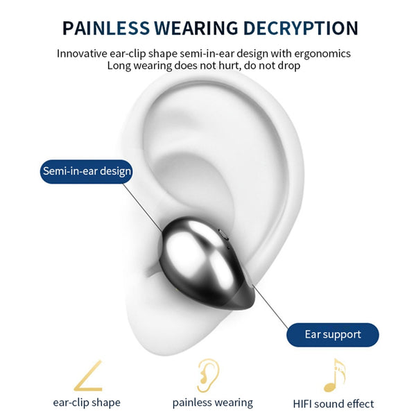 New Bone Conduction Bluetooth Wireless Earphone Headset With Charging Box