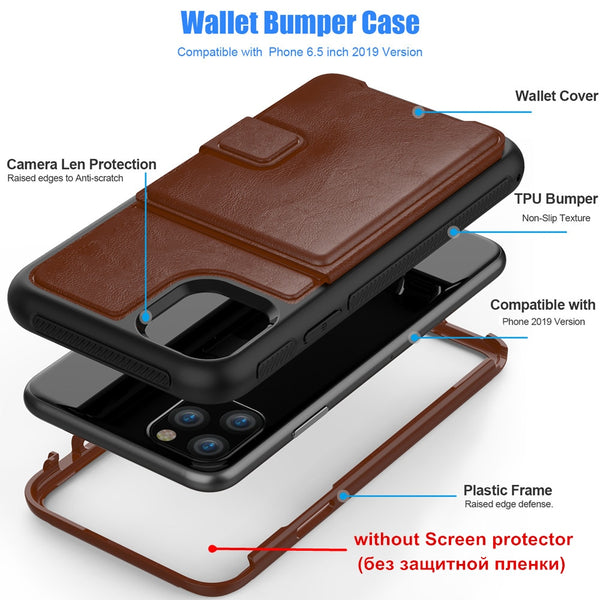 New Luxury Magnetic Flip Wallet Credit Card Holder Case Bumper Cover For iPhone 11 Pro XS Max Series