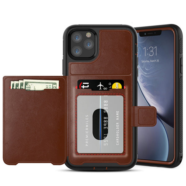 New Luxury Magnetic Flip Wallet Credit Card Holder Case Bumper Cover For iPhone 11 Pro XS Max Series