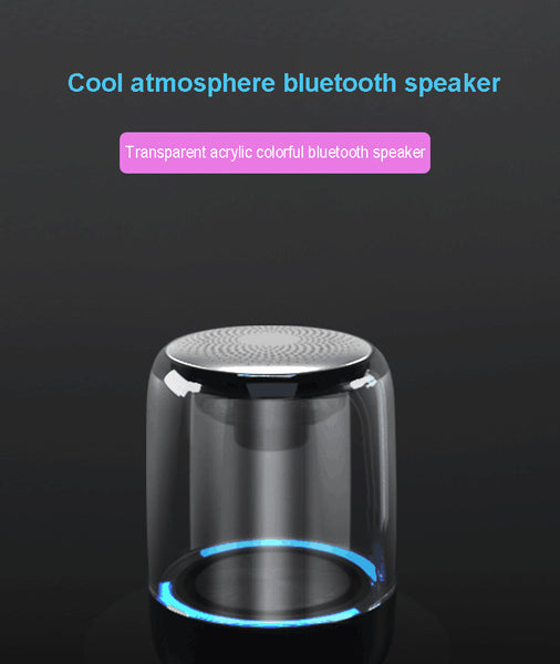 New Powerful Bluetooth Mini Speaker Portable Stereo HIFI Soundbox With LED Light Microphone