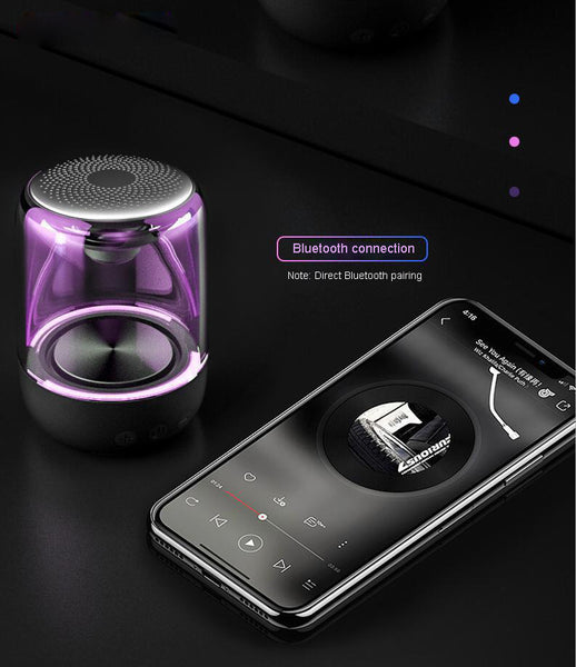 New Powerful Bluetooth Mini Speaker Portable Stereo HIFI Soundbox With LED Light Microphone