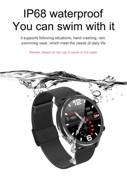New IP68 Waterproof  Full Touch Fitness Tracker Sport Smartwatch For iPhone Androids Samsung