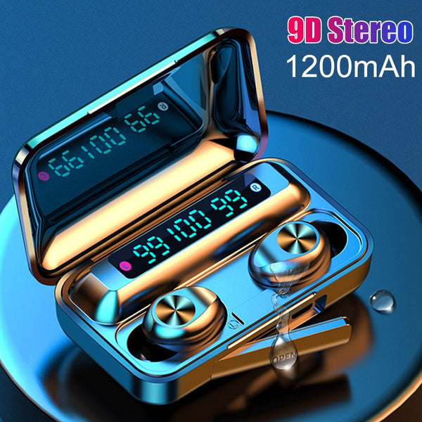 New Bluetooth 5.0 Wireless LED Display Earbuds Headset For iPhone Androids