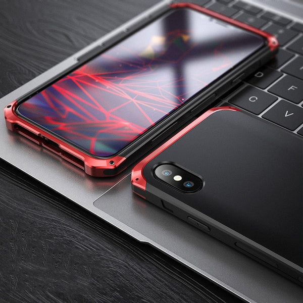 New Shock-Resistant Aluminum Metal Bumper Protective Case For iPhone 16 15 14 13 12 11 Pro Max Series