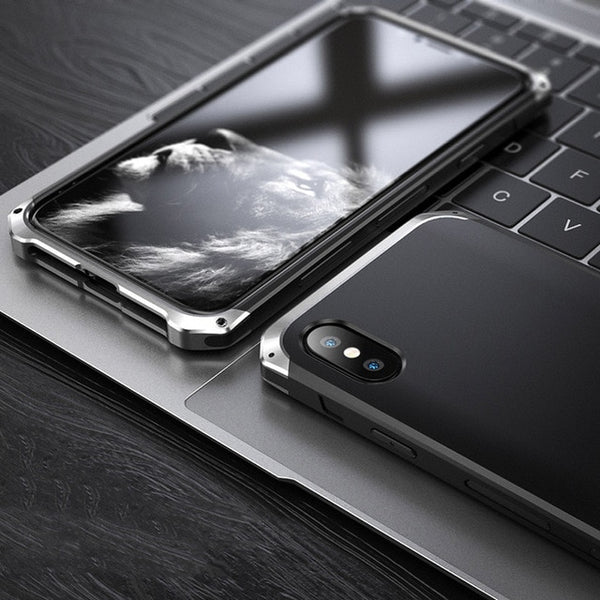 New Shock-Resistant Aluminum Metal Bumper Protective Case For iPhone 16 15 14 13 12 11 Pro Max Series