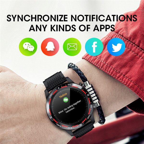New Heart Rate Fitness Tracker Multi-Sport Blood Pressure IP68 Waterproof Smartwatch