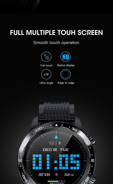New Heart Rate Fitness Tracker Multi-Sport Blood Pressure IP68 Waterproof Smartwatch