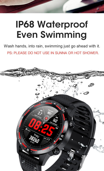 New Heart Rate Fitness Tracker Multi-Sport Blood Pressure IP68 Waterproof Smartwatch