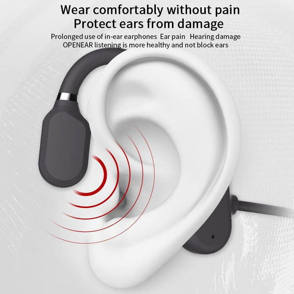 New IPX6 Water-Resistant Bluetooth Wireless Open-Ear Ultra Lightweight Sports Earphones Headset