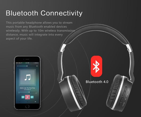 New Wireless Bluetooth Stereo Remix Headphone Headset for iPhones Androids Smart Phones