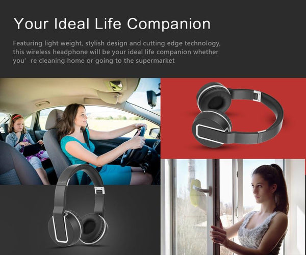 New Wireless Bluetooth Stereo Remix Headphone Headset for iPhones Androids Smart Phones