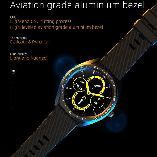 New IP68 Waterproof 460mAh Battery Heart Rate Blood Pressure Fitness Tracker Sport Smartwatch