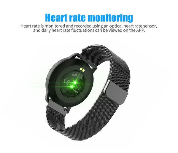 New Women's Smart Watch Band With Heart rate Monitor Sleep Blood Pressure Pedometer Fitness Tracker