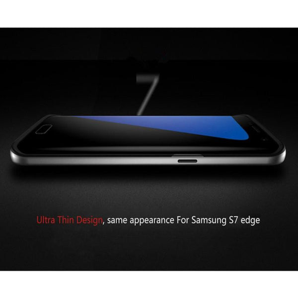 Hybrid Armor with Silicon Back Cover Protective Layered Shell For Samsung S7/Edge