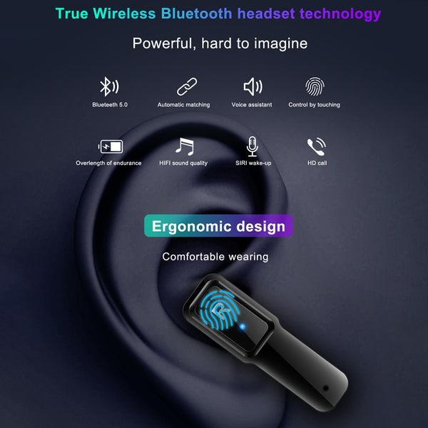 New 2-In-1 Wireless Bluetooth Headset 1.4 Inch Big Screen Smart Watch For Android iPhones