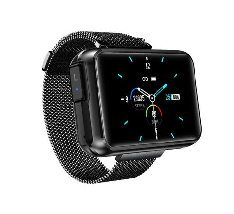 New 2-In-1 Wireless Bluetooth Headset 1.4 Inch Big Screen Smart Watch For Android iPhones