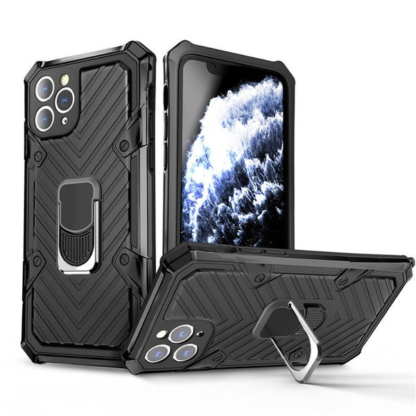 New Shockproof Kickstand Armor Bumper Case For iPhone 12 11 Pro XR XS Max Series