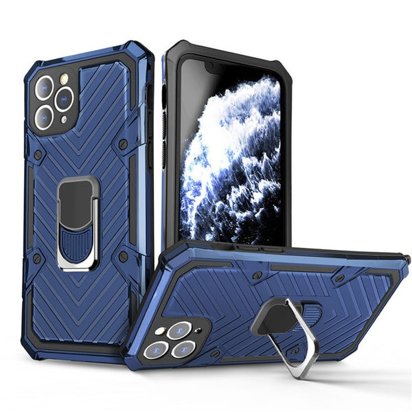 New Shockproof Kickstand Armor Bumper Case For iPhone 12 11 Pro XR XS Max Series