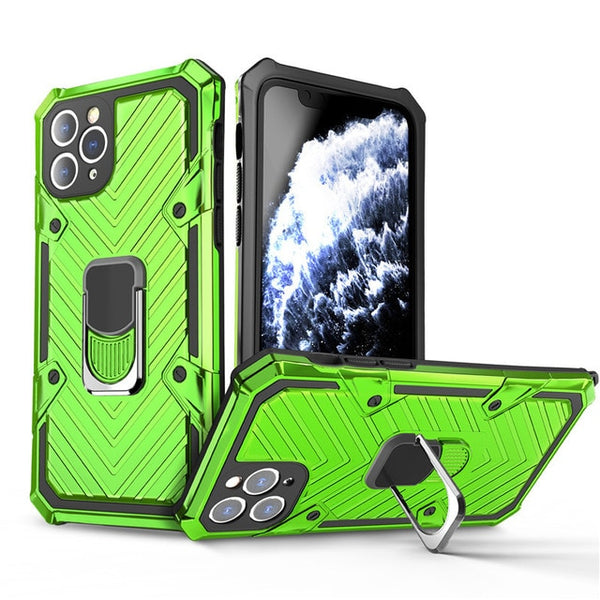 New Shockproof Kickstand Armor Bumper Case For iPhone 12 11 Pro XR XS Max Series