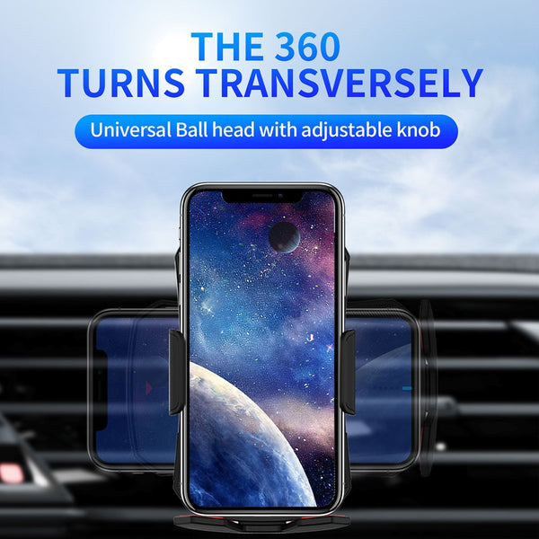 New Magnetic Fast Charge Universal Car Phone Holder Wireless Charger For Samsung Galaxy S22 S21 S20 & iPhone 14 13 12 Series