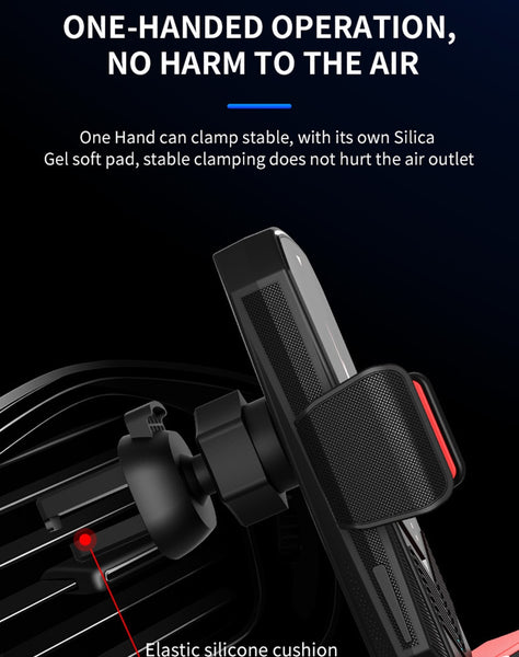 New Magnetic Fast Charge Universal Car Phone Holder Wireless Charger For Samsung Galaxy S22 S21 S20 & iPhone 14 13 12 Series