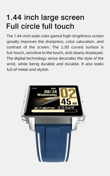 New IP68 Waterproof Fitness Tracker Men's Sport Smartwatch
