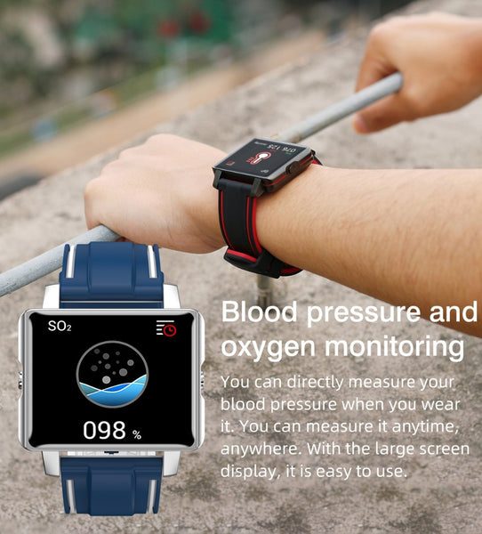 New IP68 Waterproof Fitness Tracker Men's Sport Smartwatch