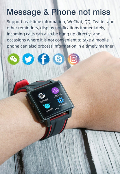New IP68 Waterproof Fitness Tracker Men's Sport Smartwatch