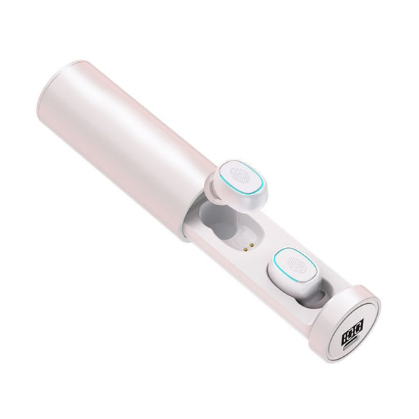 New True Wireless Bluetooth Power Display HIFI Sports Earbuds Headset With Microphone For Android IOS