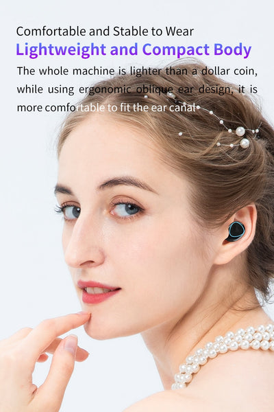 New 3500mAh True Wireless Bluetooth 9D Stereo Water-Resistant Earphones Headset With Microphone & LED Display