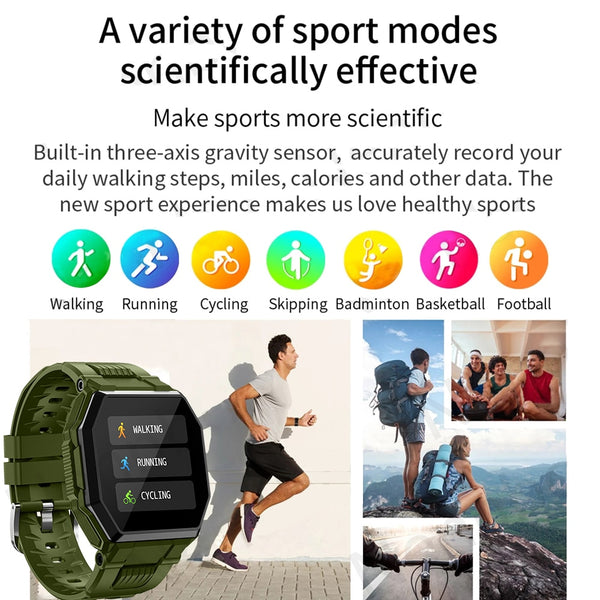 New Full Touch Screen Fitness Tracker Smart Watch With Bluetooth Call Feature For Android IOS
