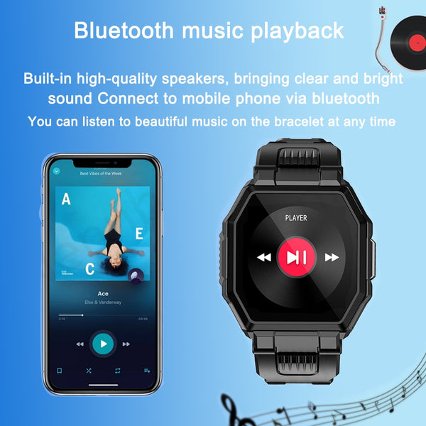 New Full Touch Screen Fitness Tracker Smart Watch With Bluetooth Call Feature For Android IOS
