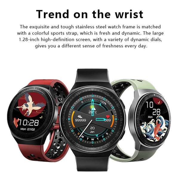 New 8GB Memory Full Touch Screen Smart Watch Fitness Tracker With Music Call Features For Android IOS