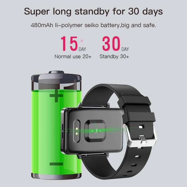 New 2.0'' Touch Screen Lightweight Fitness Tracker Bluetooth Smartwatch With Music Call Feature For Android IOS